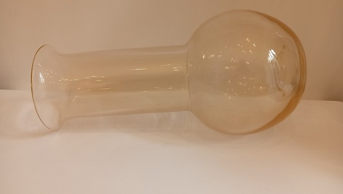 Elongated Vase in Transparent Glass by Archimede Seguso, 1970s-TKR-1819369