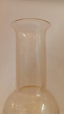 Elongated Vase in Transparent Glass by Archimede Seguso, 1970s-TKR-1819369