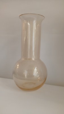 Elongated Vase in Transparent Glass by Archimede Seguso, 1970s-TKR-1819369