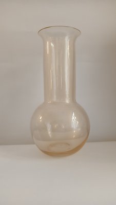 Elongated Vase in Transparent Glass by Archimede Seguso, 1970s-TKR-1819369