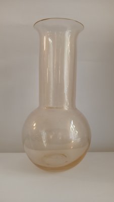 Elongated Vase in Transparent Glass by Archimede Seguso, 1970s-TKR-1819369