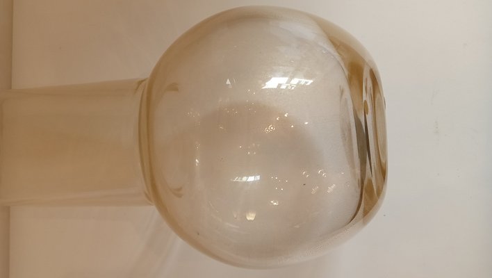 Elongated Vase in Transparent Glass by Archimede Seguso, 1970s-TKR-1819369