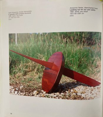 Elvio Becheroni, Guardian Your Own Safety (Amazonia Series), 1992, Walnut Sculpture-RCE-1787568