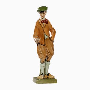 Elvir Otto, Art Nouveau Gentleman with Monocle, 1900s, Ceramic-QBR-1752669