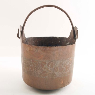 Embossed Copper Vase from Manifattura Toscana-NJV-848097