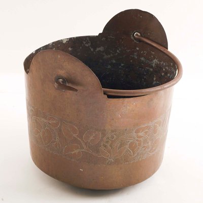 Embossed Copper Vase from Manifattura Toscana-NJV-848097