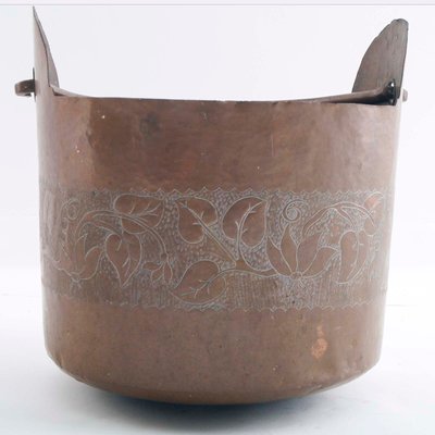 Embossed Copper Vase from Manifattura Toscana-NJV-848097