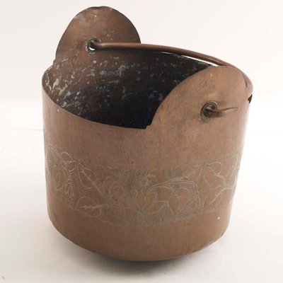 Embossed Copper Vase from Manifattura Toscana-NJV-848097