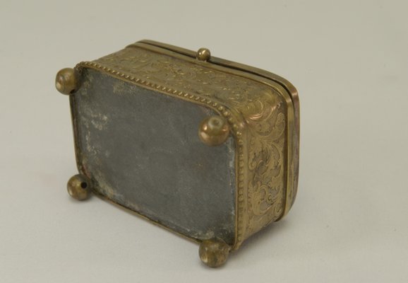 Embossed Gold Copper Box, Mid-19th Century-NEN-2031511