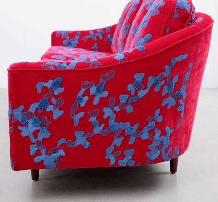 Embroidered Fabric Sofa by Harvey Probber, 1960s-SFD-631653