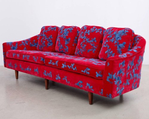 Embroidered Fabric Sofa by Harvey Probber, 1960s-SFD-631653