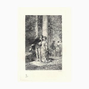 Emile Boilvin - L'Audacieux et la Timide - Etching - 1882-ZCI-872377