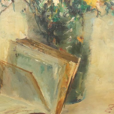 Emilio Hermann, Still Life Painting, 20th-Century, Oil on Hardboard, Framed-VMM-1358446