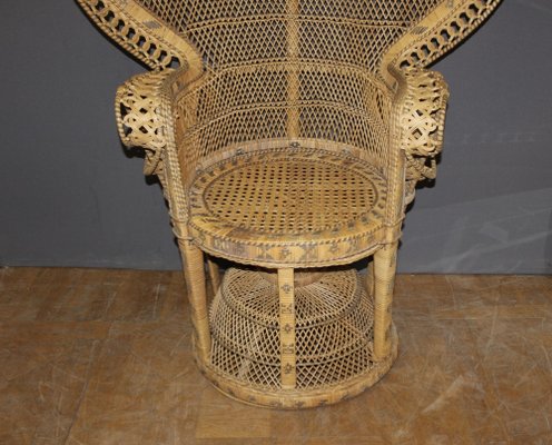 Emmanuelle Armchair in Rattan, 1970s-BCR-1785409