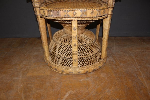 Emmanuelle Armchair in Rattan, 1970s-BCR-1785409