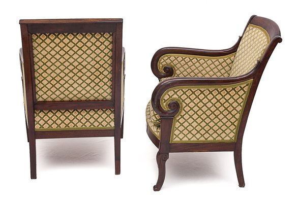 Empire Armchairs in Silk Velvet, Set of 2-JCN-1706424