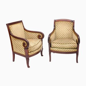 Empire Armchairs in Silk Velvet, Set of 2-JCN-1706424