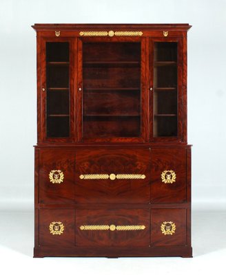 Empire Bookcase with Safe Deposit Box, 1820s-ZLE-1784499