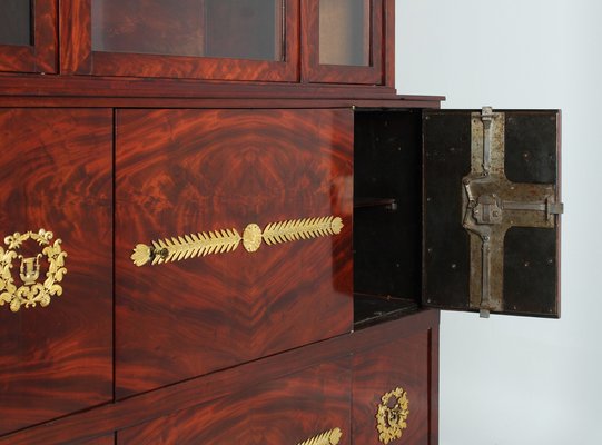 Empire Bookcase with Safe Deposit Box, 1820s-ZLE-1784499