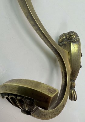 Empire Bronze Coat Hooks, 1850s, Set of 5-WZZ-1373012