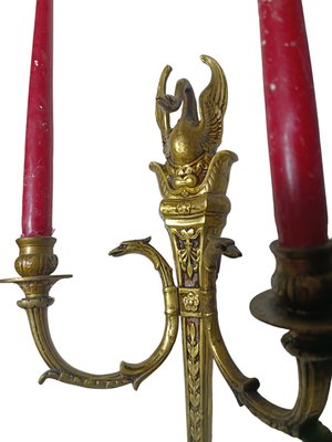 Empire Candleholders, 1890s, Set of 2-ZVO-1737452