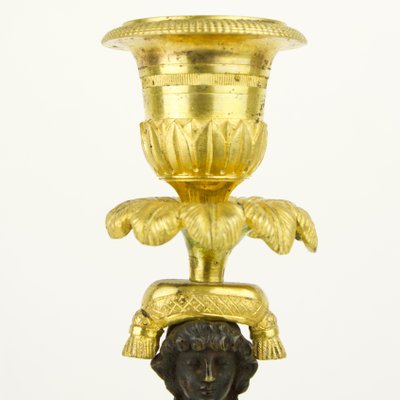 Empire Candleholders with Vestal Figures in the Style of Claude Galle, France, Early 1800s, Set of 2-KMT-1073558