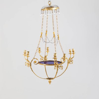 Empire Chandelier Candleholder, Russia, 1810s-VEI-1704683