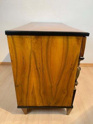 Empire Commode in Walnut Veneer with Caryatids, Austria, 1810s-NNB-1271316