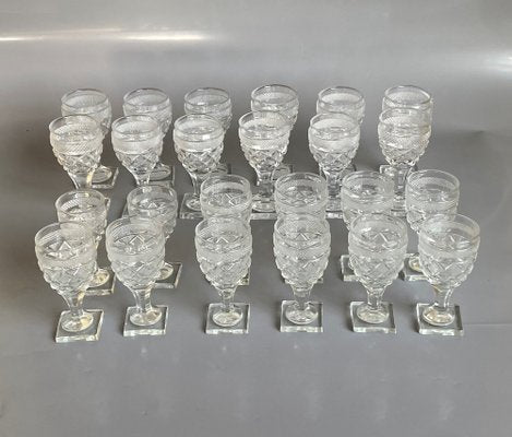 Empire Cut Crystal & Glass Set from Sainte Anne Crystal Factory, Belgium, 19th Century, Set of 175-HWV-1704519