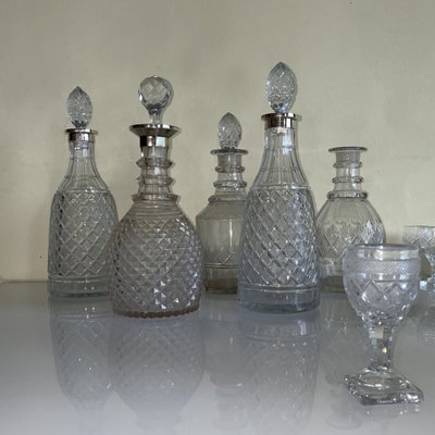 Empire Cut Crystal & Glass Set from Sainte Anne Crystal Factory, Belgium, 19th Century, Set of 175-HWV-1704519