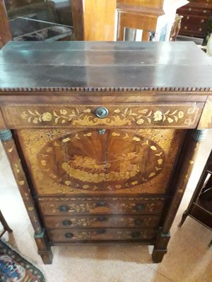 Empire Dutch Inlaid Secretaire-AKA-691942