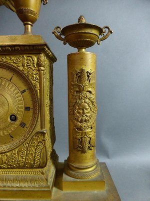 Empire Gilt Bronze Pendulum Clock-WSV-898400