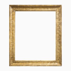 Empire Neapolitan Frame in Golden and Carved Wood, 1800s-KKK-1776537