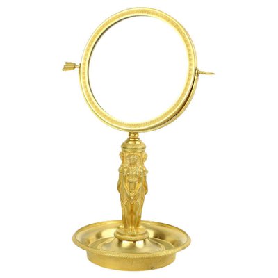 Empire or Charles X Egyptian Style Table Mirror, France, Early 1800s-KMT-1194449