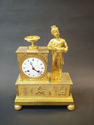 Empire Pendule Breastfeeding Mother with Child, France, 1810s-NWA-1730073