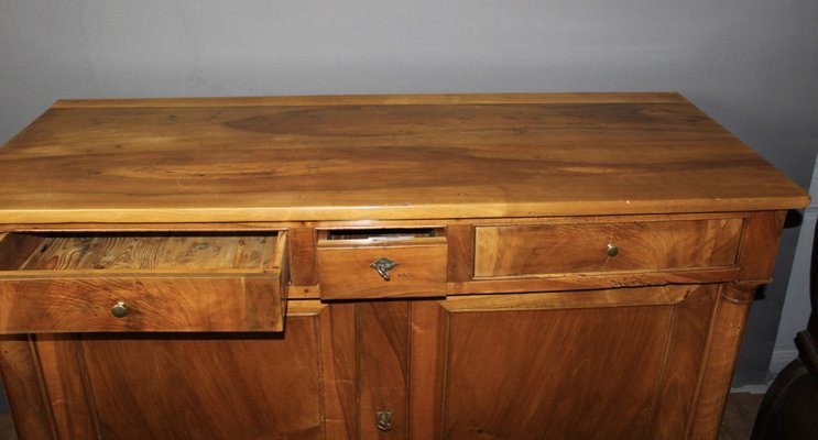 Empire Sideboard with Half Columns in Walnut, 19th Century-BCR-2043330