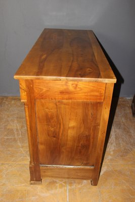 Empire Sideboard with Half Columns in Walnut, 19th Century-BCR-2043330