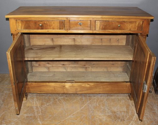 Empire Sideboard with Half Columns in Walnut, 19th Century-BCR-2043330