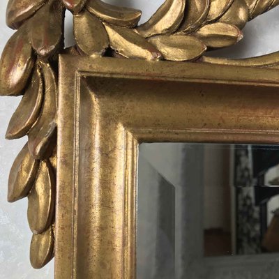 Empire Style Carved Golden Mirror, 1980s-TBU-2023768