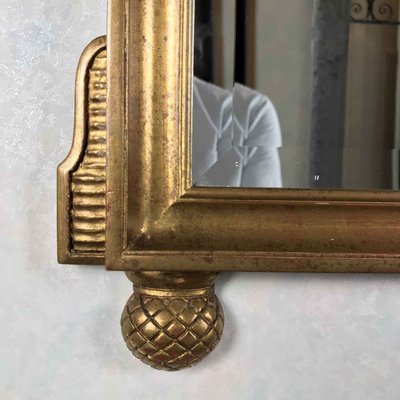 Empire Style Carved Golden Mirror, 1980s-TBU-2023768