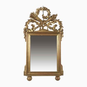 Empire Style Carved Golden Mirror, 1980s-TBU-2023768