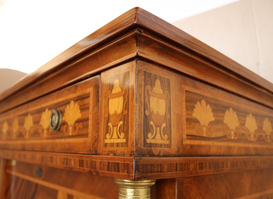 Empire Style Inlaid Secretaire, 1990s-IYX-1422835