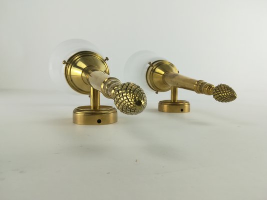 Empire Wall Lamp Made of Brass, 1910, Set of 2-KDB-1292170