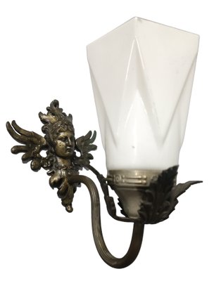 Empire Wall Light in Brass and Crystal-ZVO-1791841