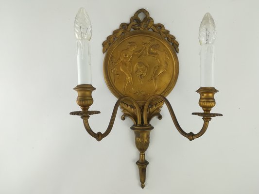 Empire Wall Light with Mythological Motif-KDB-1304363