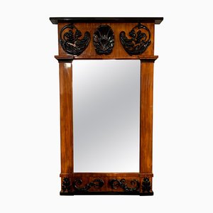 Empire Wall Mirror, Mahogany, Ebonized Carved Decor, South Germany, circa 1810-NNB-1069171