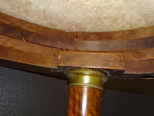 Empire Watchmaker's Table in Mahogany Wood, Marble and Bronze, France, 1800s-NUC-1309458