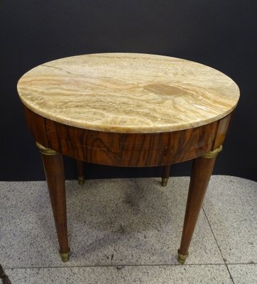 Empire Watchmaker's Table in Mahogany Wood, Marble and Bronze, France, 1800s-NUC-1309458