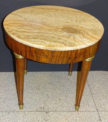 Empire Watchmaker's Table in Mahogany Wood, Marble and Bronze, France, 1800s-NUC-1309458