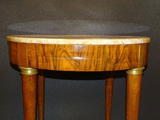 Empire Watchmaker's Table in Mahogany Wood, Marble and Bronze, France, 1800s-NUC-1309458